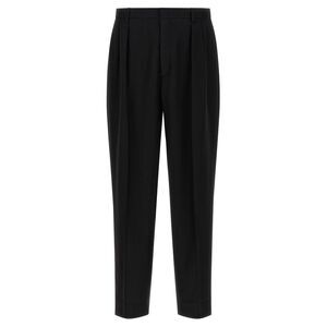 CELLAR DOOR Black Polyester Dress Men's Pants